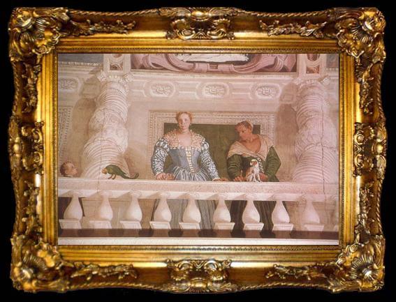 framed  Paolo  Veronese Giustiana Barbaro and her Nurse (mk08), ta009-2